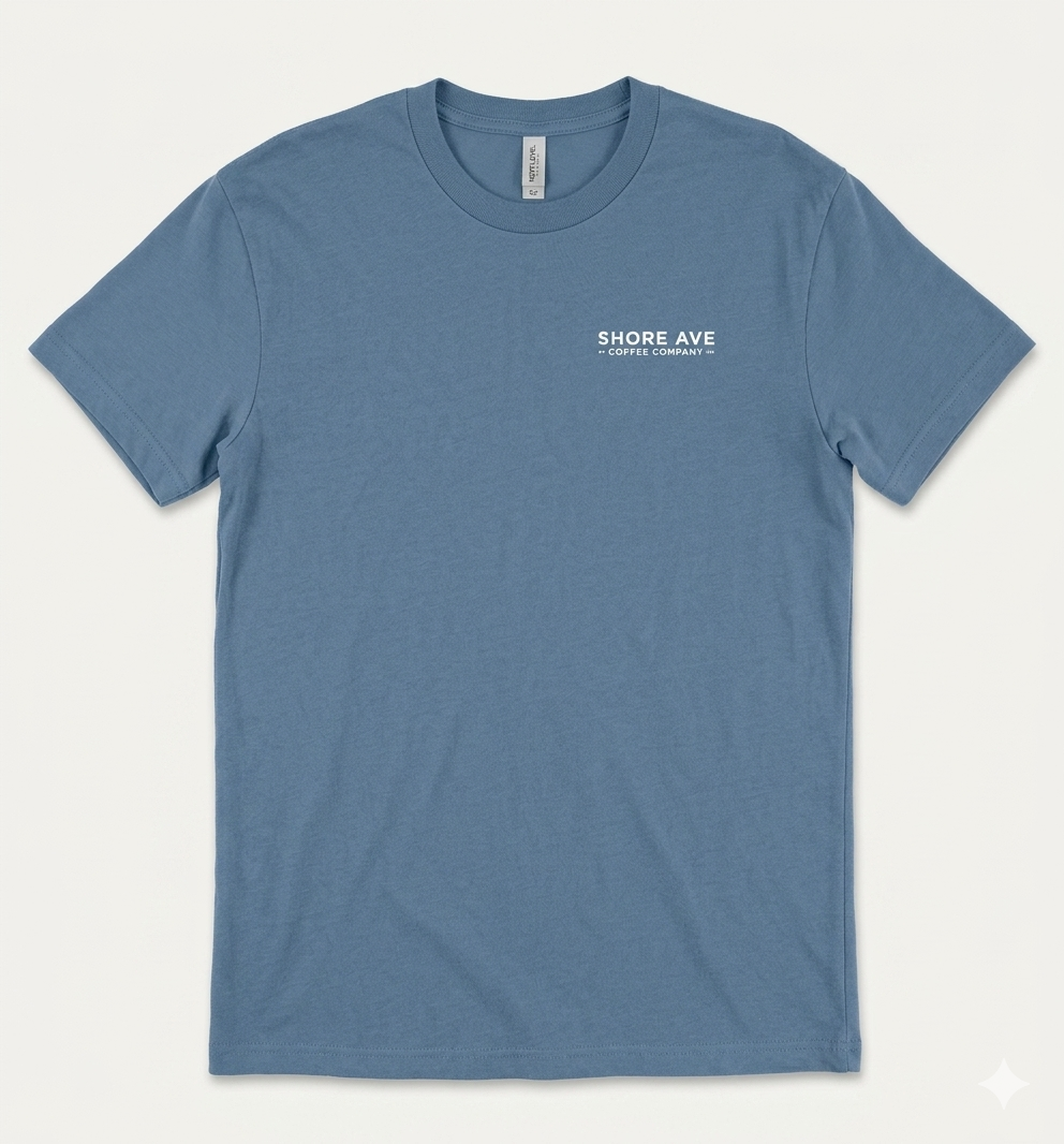 Blue Jean Shore Ave T-Shirt front