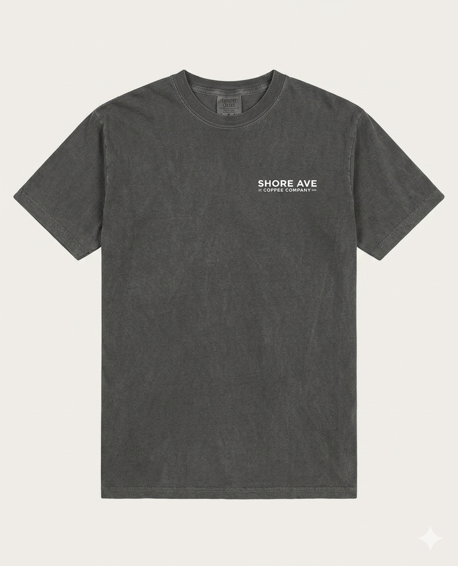 Graphite Shore Ave T-Shirt front