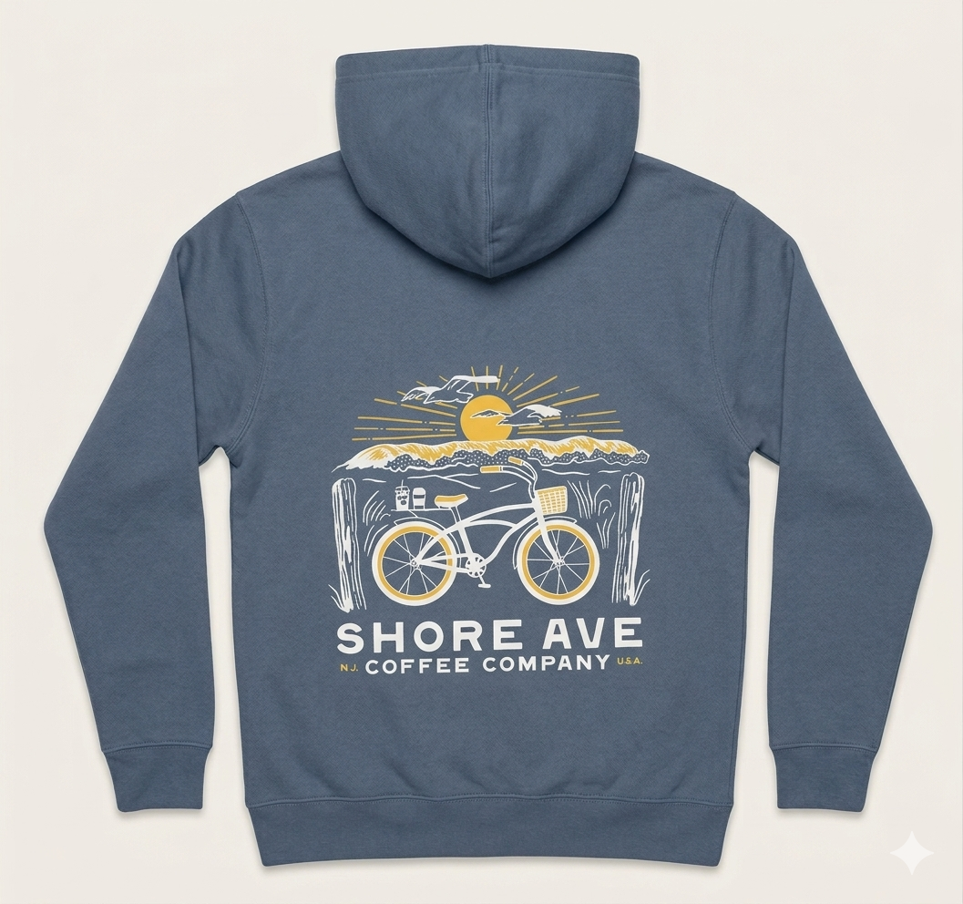 Blue Magic Shore Ave Crewneck back