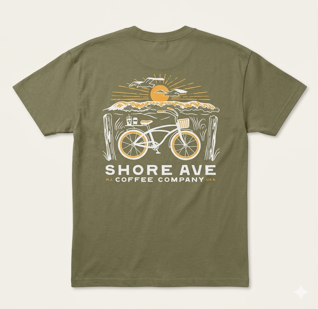 Green Shore Ave T-Shirt back