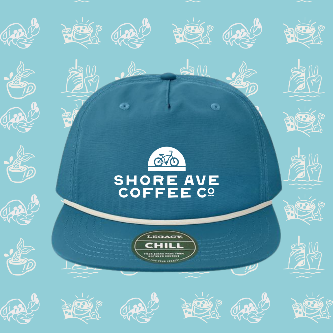 Blue Flat Brim
