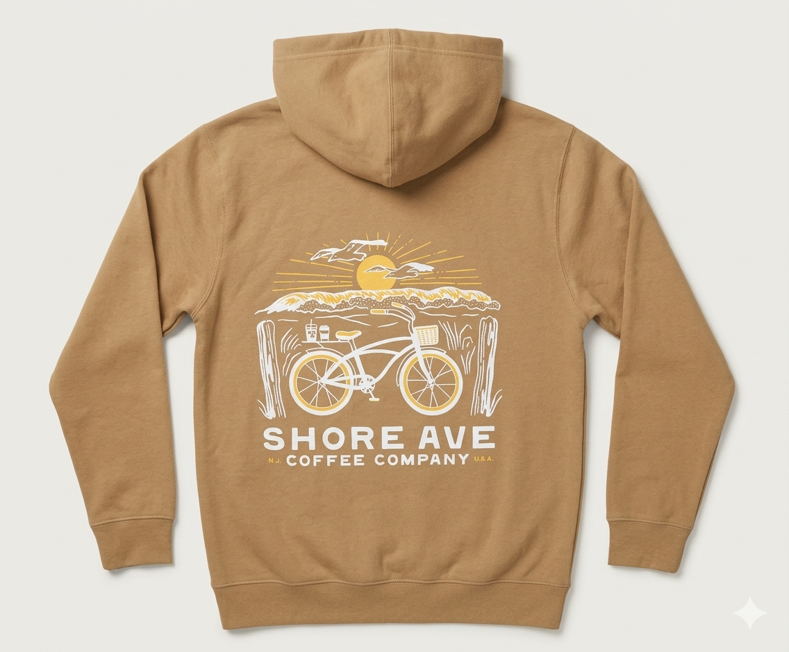 Sand Shore Ave Crewneck back