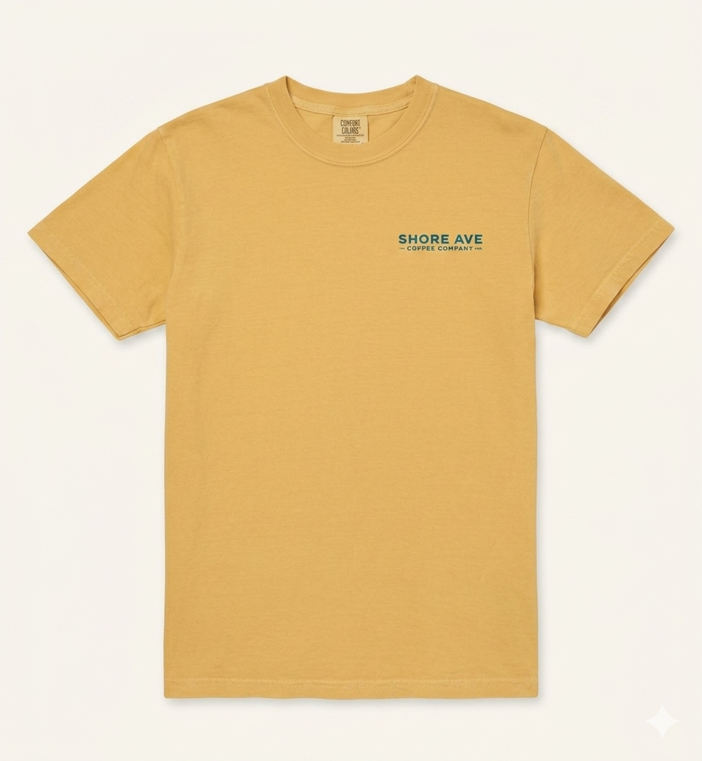 Mustard Shore Ave T-Shirt front