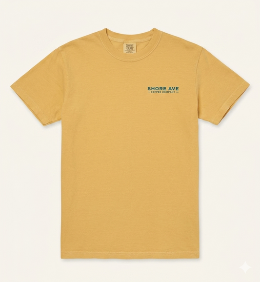 Mustard Shore Ave T-Shirt front