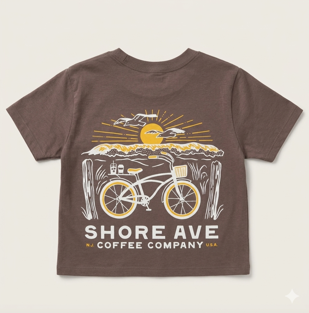 Shiitake Women's Shore Ave T-Shirt back